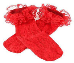 All Lace Ankle Socks with Gorgeous Lace Ruffle Tops