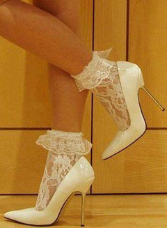 All Lace Ankle Socks with Gorgeous Lace Ruffle Tops