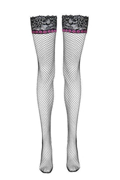 Tamerin Nisean Collection Lace Top Fishnet Stockings