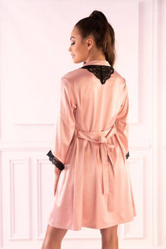 Ariladyen Pink Scallo Collection Dressing Gown