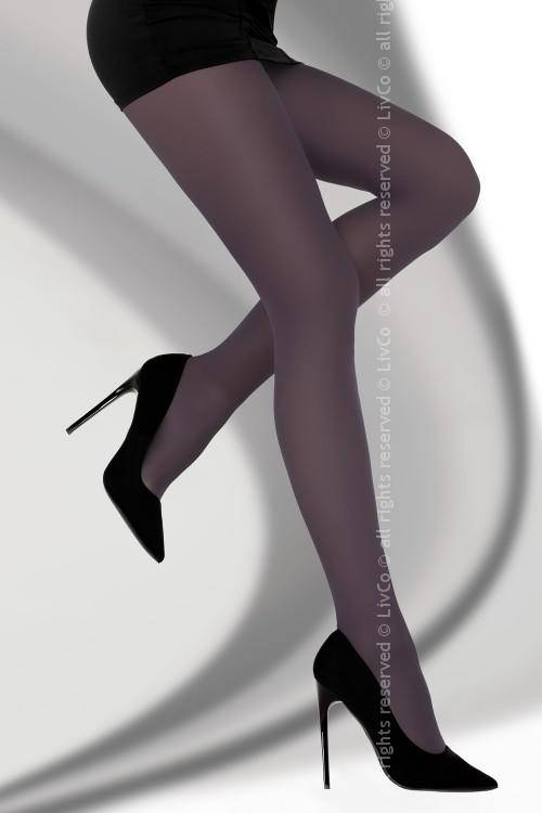 Marcela Plum Colored Tights