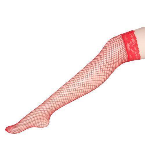 GSA Gift of Red Fishnet Stockings One Size
